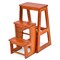 Portable Folding Step Stool Solid Pine Wood Lightweight Step Ladder for Home & Office